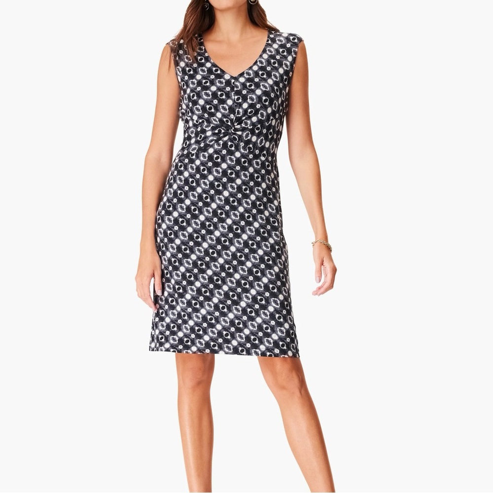 NWT Nic + Zoe Midnight Shibori Dress